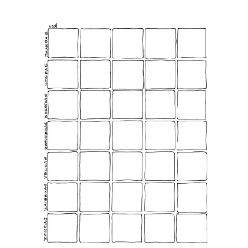 kalender-maandsjabloon