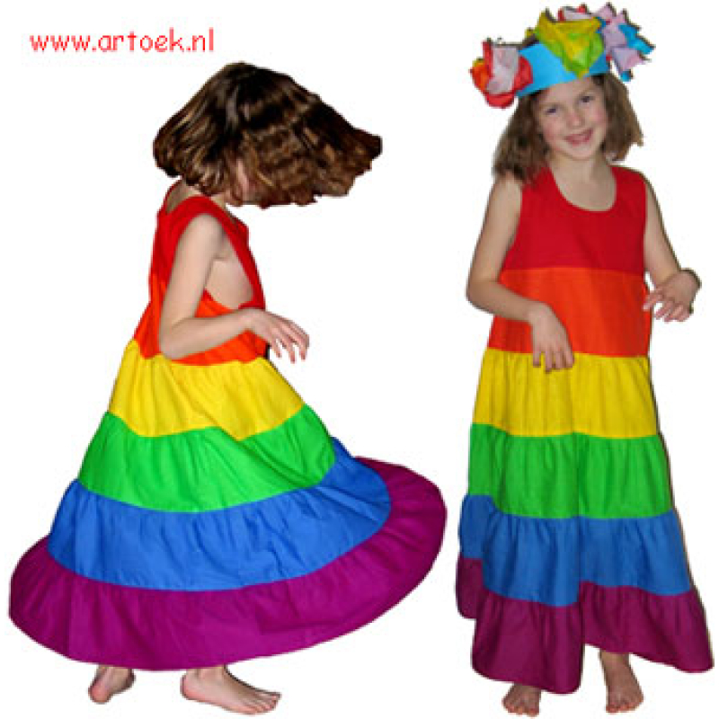 patroon-regenboogjurk